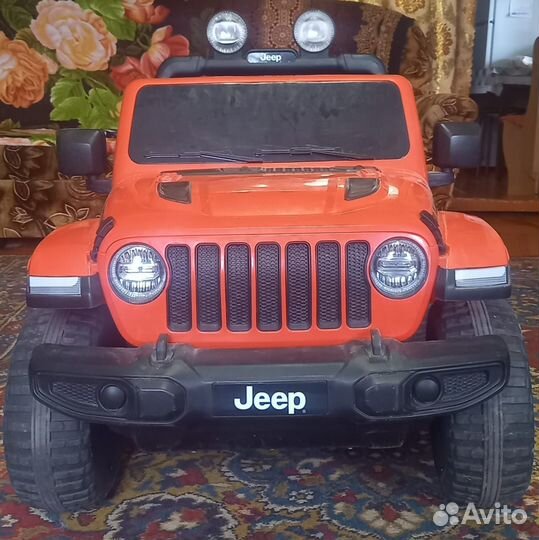 Электромобиль детский jeep rubicon