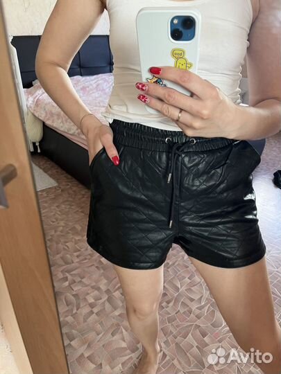 Шорты кожаные