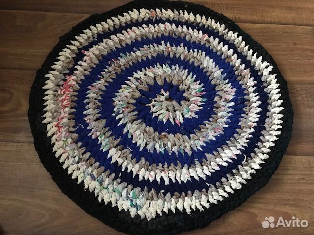 Коврики круглые плетеные
