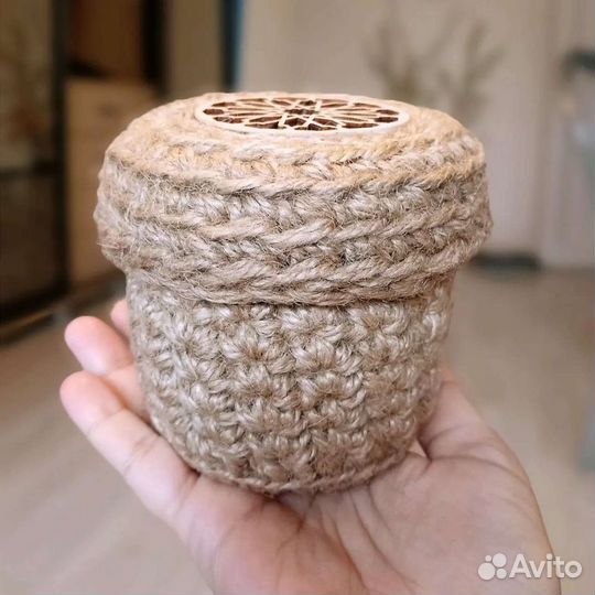 Корзина из джута