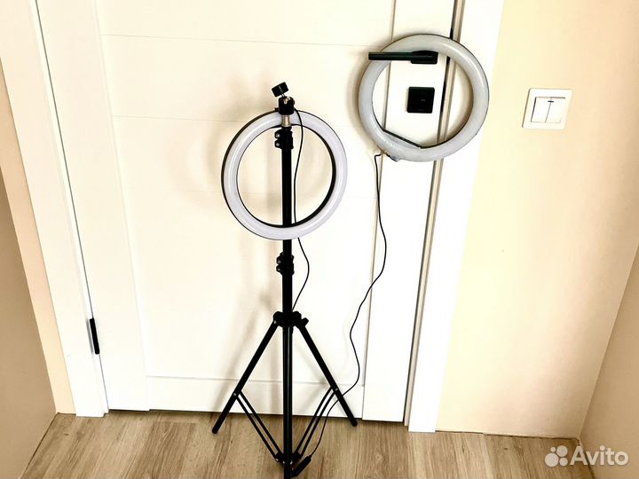 Кольцевая лампа 26 см со штативом на запчасти