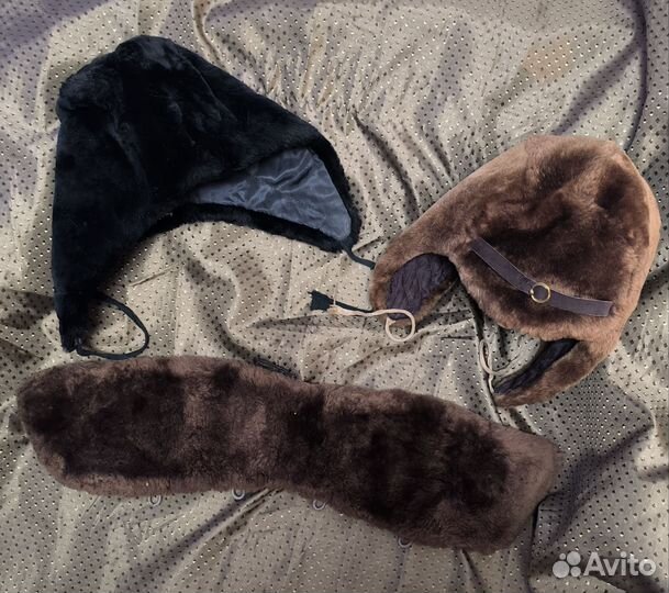 Шапка детская зимняя СССР 2 шт. Воротник