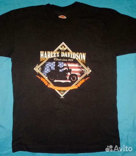 Винтажная футболка harley-davidson 99г Made in UK