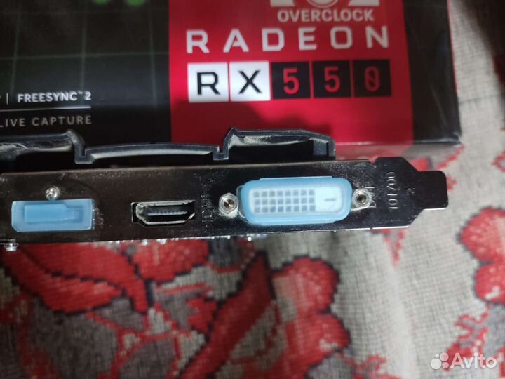 Видеокарта rx550 4g gddr5