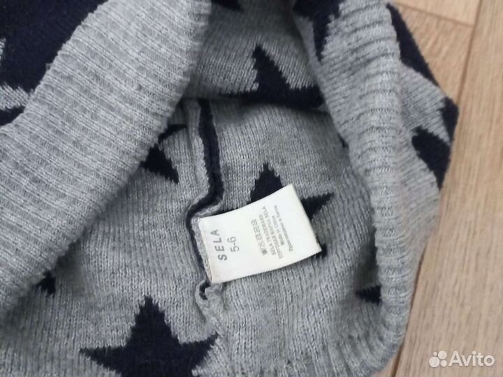 Комплект шапка и снуд для мальчика sela