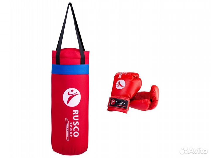 Набор для бокса детский Rusco 4 oz, мешок+перчатки