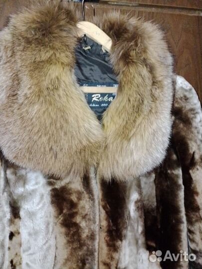 Мутоновая шуба размер 50-52
