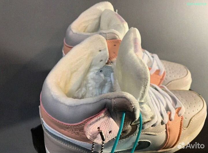 Кроссовки Nike Air Jordan тёплые (Арт.85116)