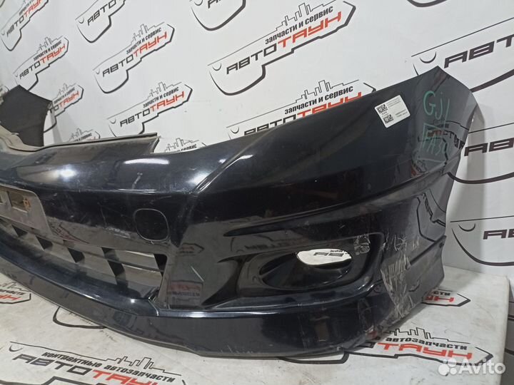 Бампер honda airwave GJ1 GJ2 71101slan00ZA 2 модель передний черный, NH731P FA309Z