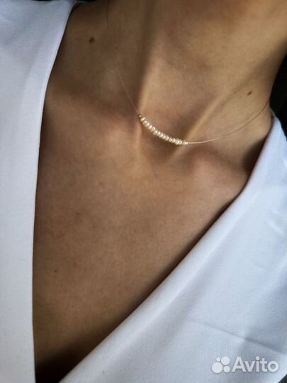 Чокер на леске на шею