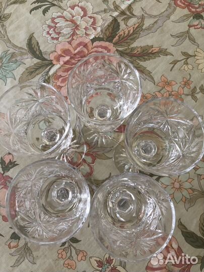 Фужеры хрустальные