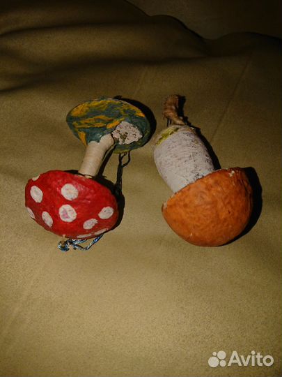 Ватные ёлочные игрушки СССР