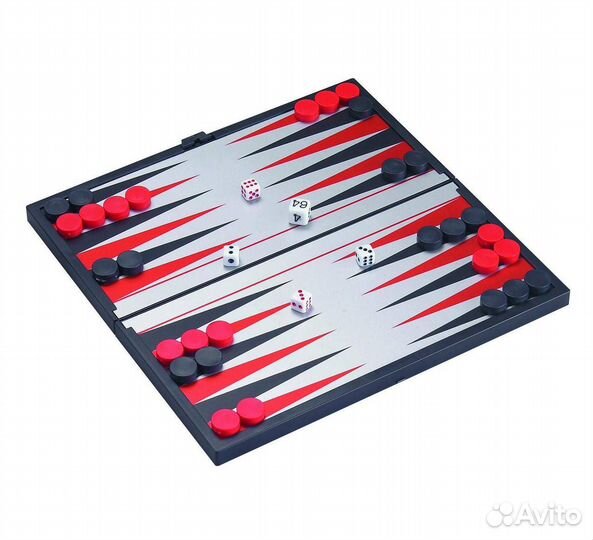 Нарды магнитные, доска 20*20*1см (металл, пластик)