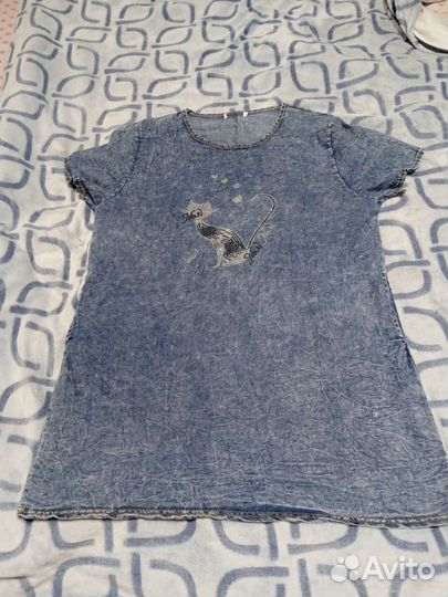 Джинсовое платье