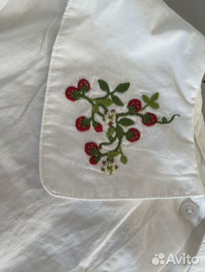 Белая хлопковая рубашка