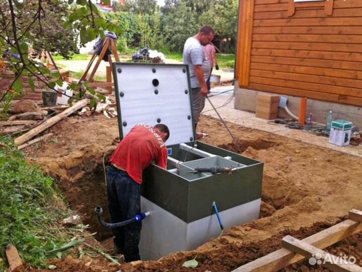 Септик эко Малахит 8 с переливом