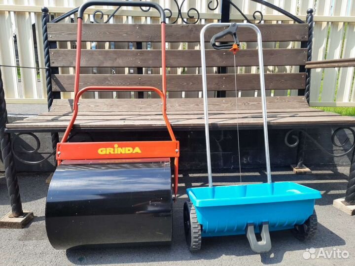 Сдам в аренду сеялку и каток для газона