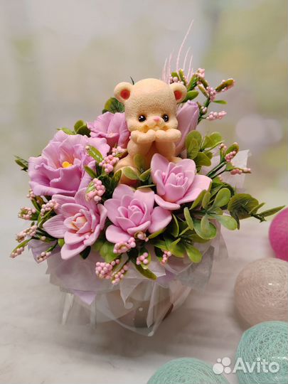 Букет цветов из мыла