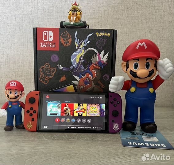 Nintendo Switch Oled Pokemon Прошитая с 42 играми