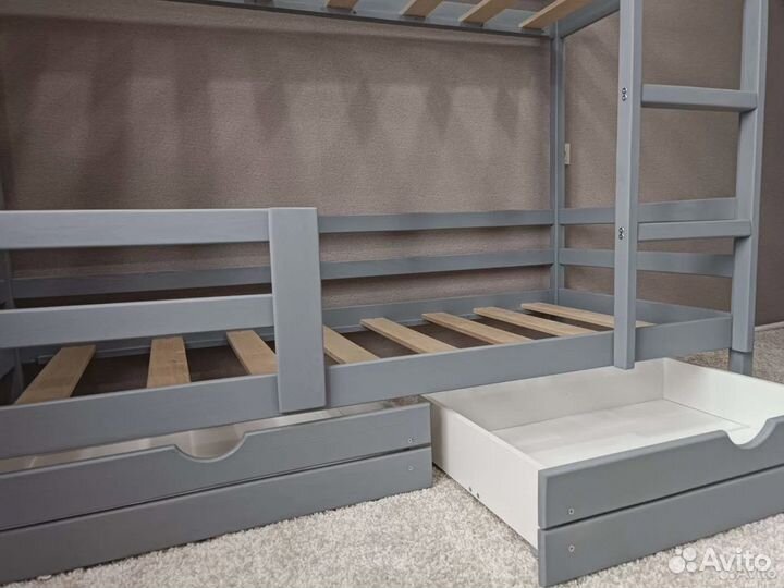 Кровать двухъярусная высокий борт. Aктyaльнaя цeнa