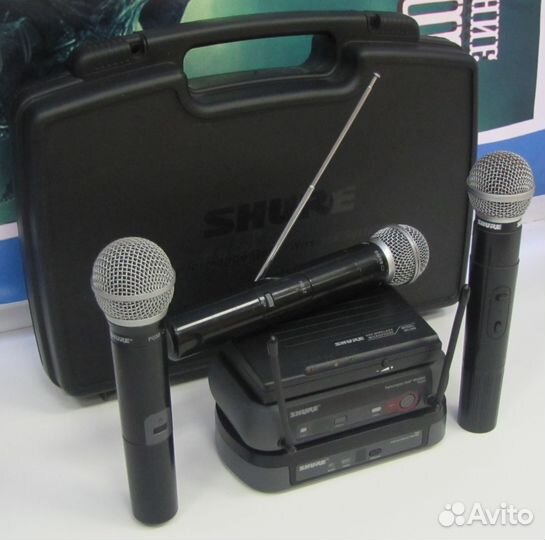 Микрофоны Shure 58 PG SM GLX 3шт Вокал Радио Pro