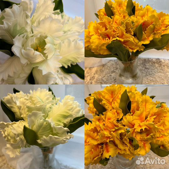 Тюльпан кудрявый цветок искусственный