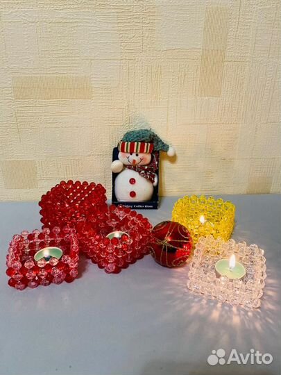 Подсвечник из бусин просто красота