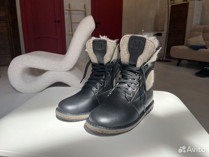 Берцы зимние натуральные