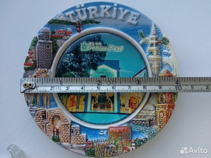 Декоративная тарелка сувенирная с подставкой 10-15