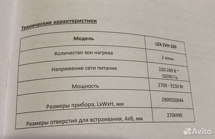 Варочная панель электрическая