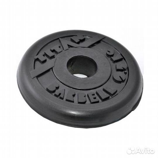 Диск обрезиненный Титан (черный) d 26мм. 0,5 кг