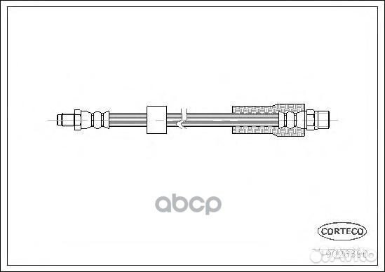 Шланг тормозной 19026690 Corteco