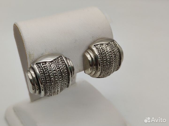 Клипсы винтажные металл 1970-1980-е гг., №17 8