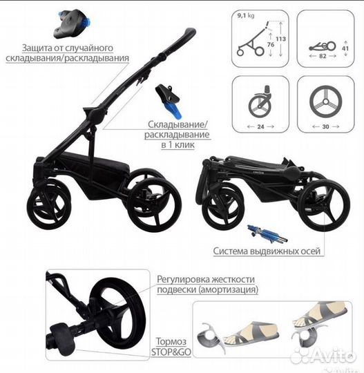 Коляска bebetto torino