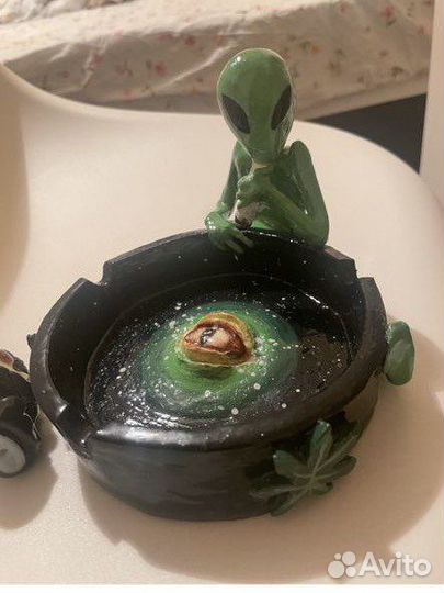 Пепельница из глины