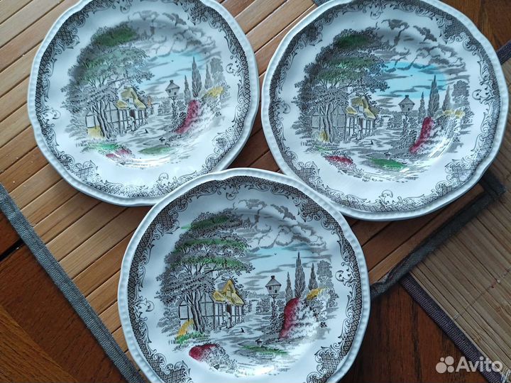 Тарелочки Англия Ironstone