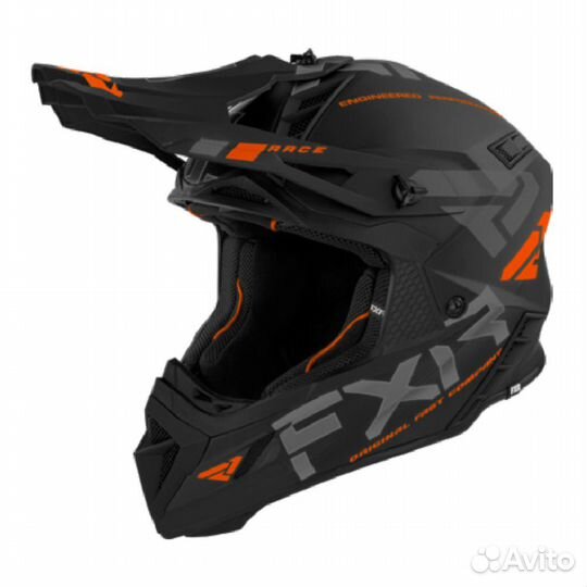 Шлем FXR Helium Race Div Black/Orange, L