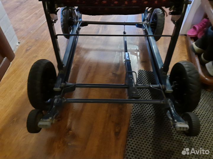 Санки-коляска с большими колесами