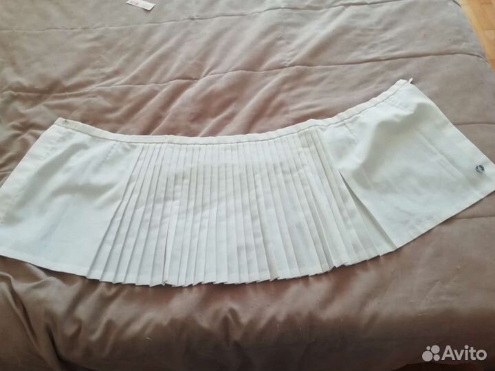 Теннисная юбка белая