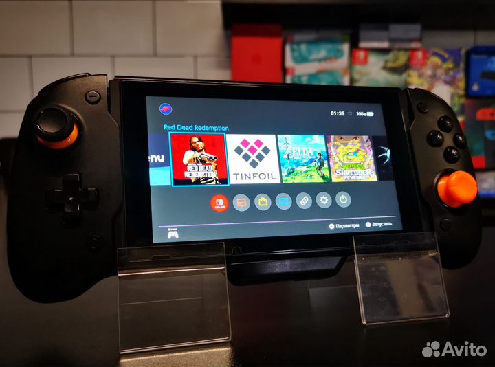 Nintendo Switch V1 + 64Gb карта,прошит