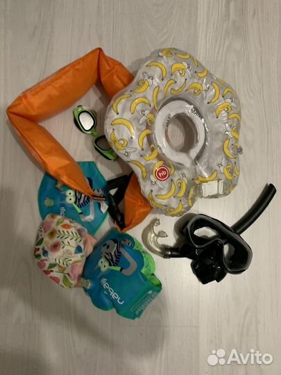 Круг для купания, маска для плавания