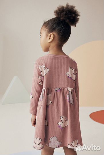 Платье новинка текстурированное next, 92-116