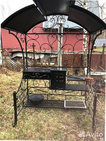 Мангал С печкой под казан