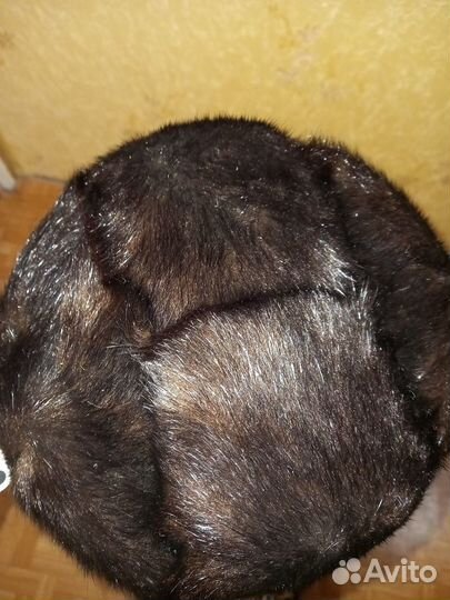Норковая шапка мужская новая (формовка)