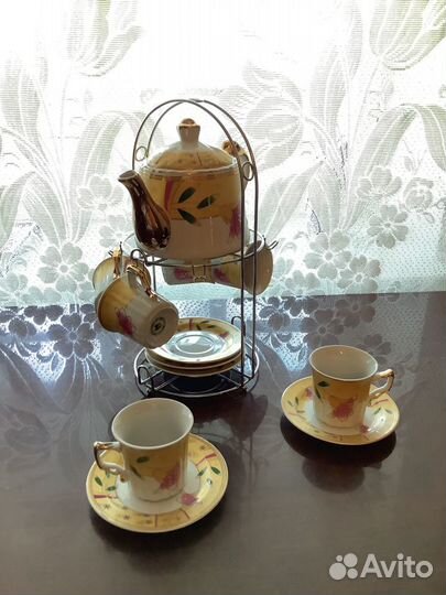 Сервиз кофейный-чайный и Кружка чайная, фарфор