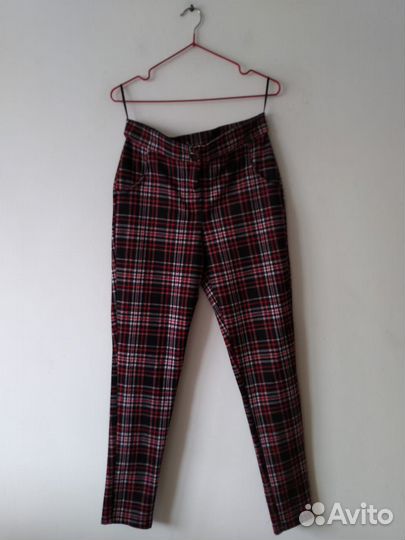 Брюки Шотландская клетка, новые 44 р