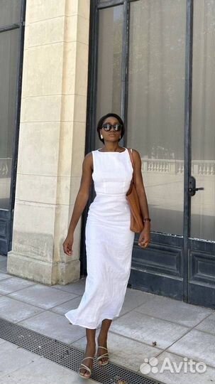 Платье льняное