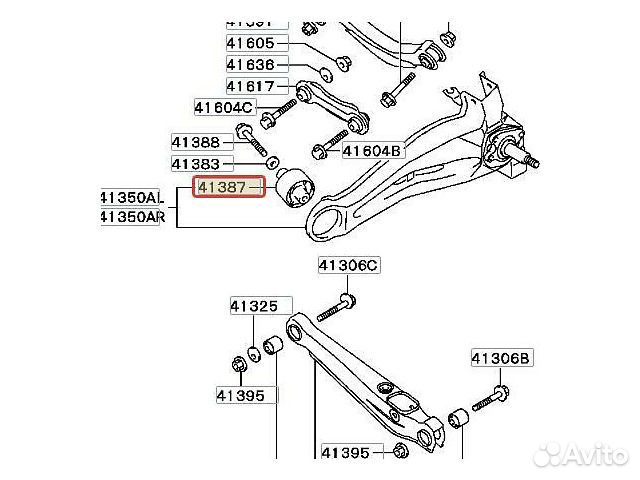 Сайлентблок Airtrek Lancer Outlander