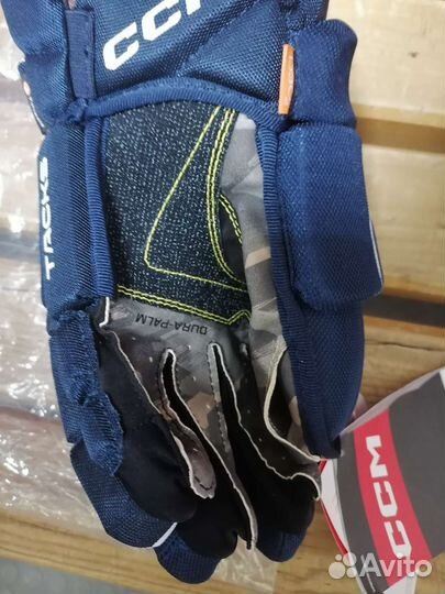 Краги CCM tacks AS-V PRO SR (NAV/WHT 14