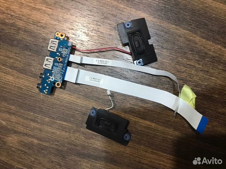 USB плата с аудио разьемом\динамики ноутбука o158